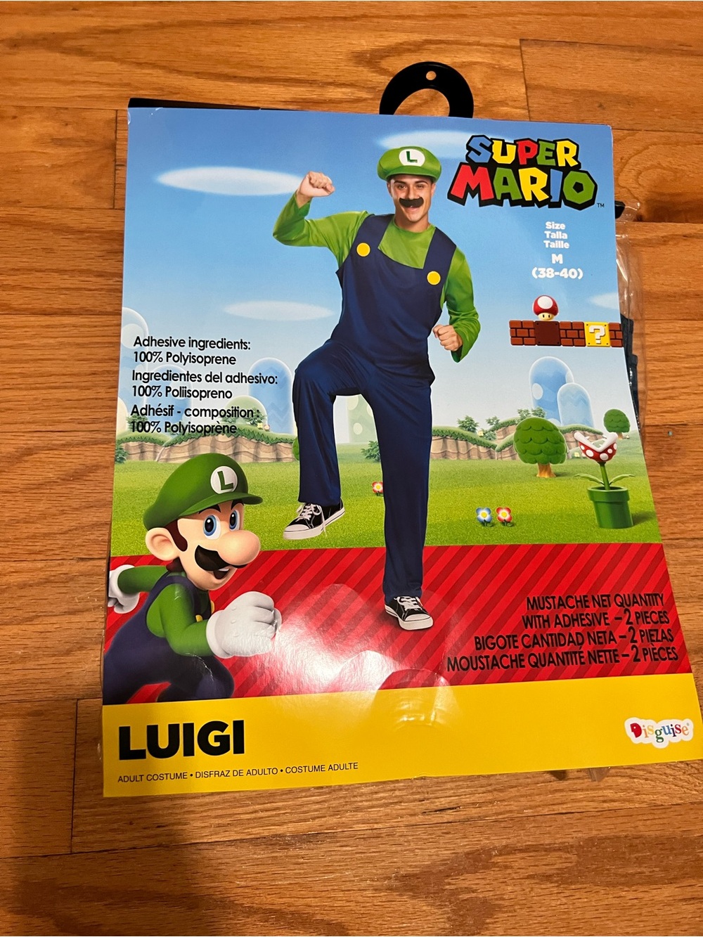 Luigi mens Costume - Green and Blue Nintendo Outfit
